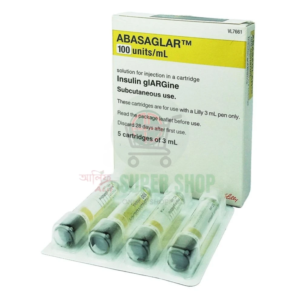 Abasaglar Cartidge 100IU/ml SC Injection