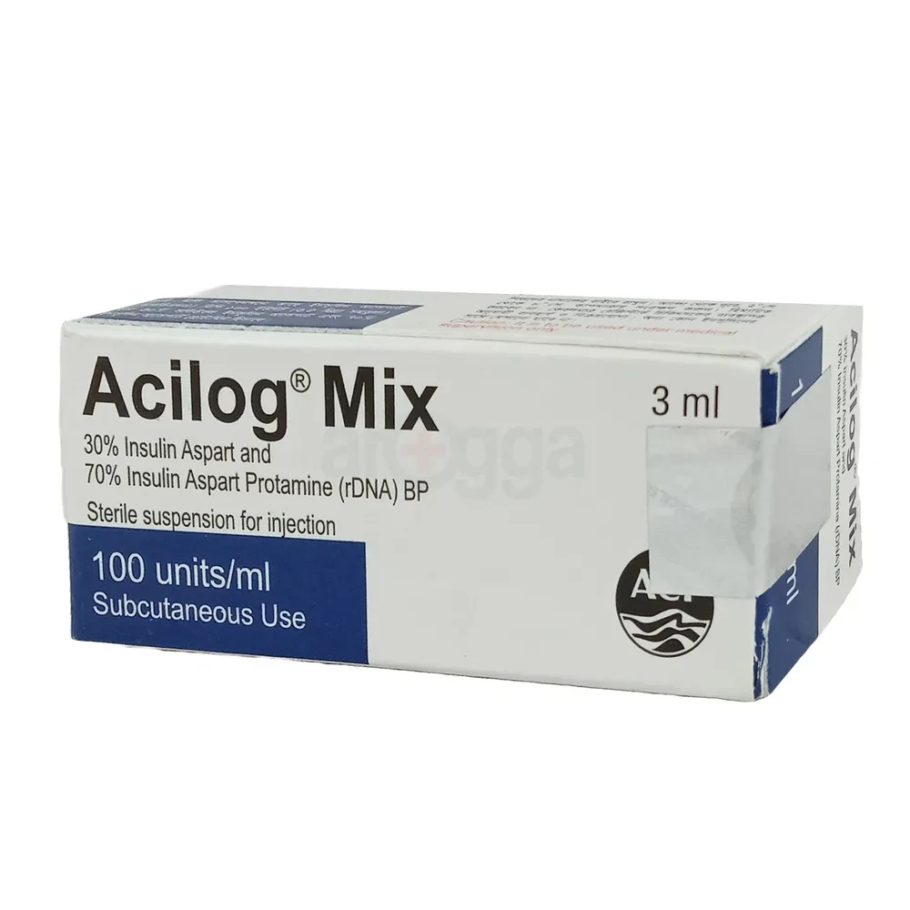 Acilog Mix 100 IU Vial Insulin