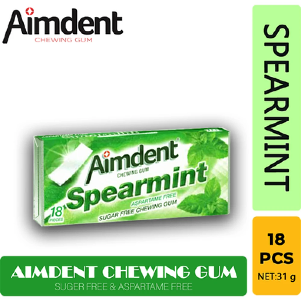 Aimdent Spearmint Chewing Gum 18pcs