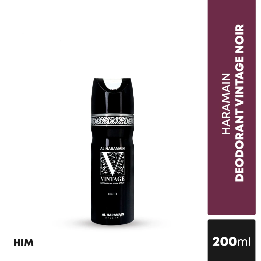 Al Haramain Vintage Noir Deodorant Body Spray 200ml