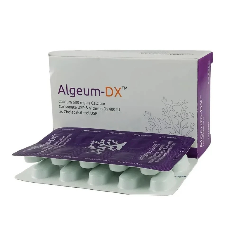 Algeum-DX 600 mg+400 IU Tablet