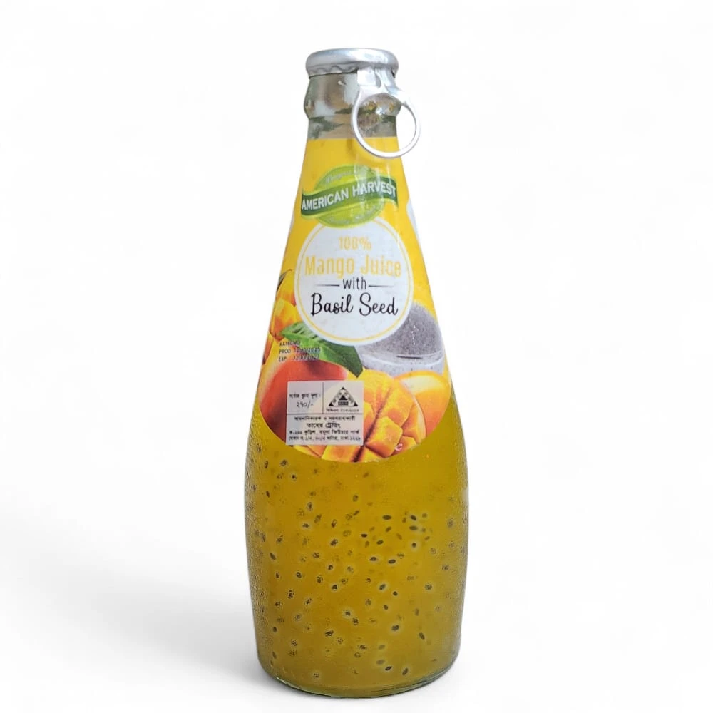 American Harvest Mango Juice with Basil Seed 290ml
