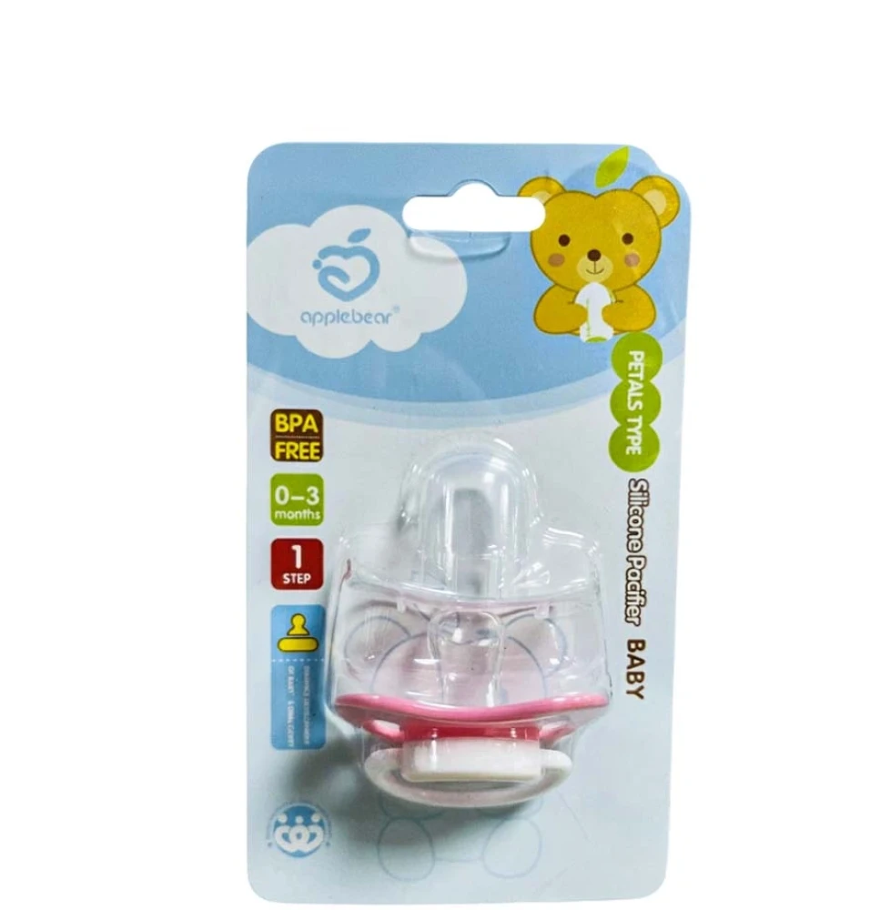 Apple Bear Baby Silicone Pacifier