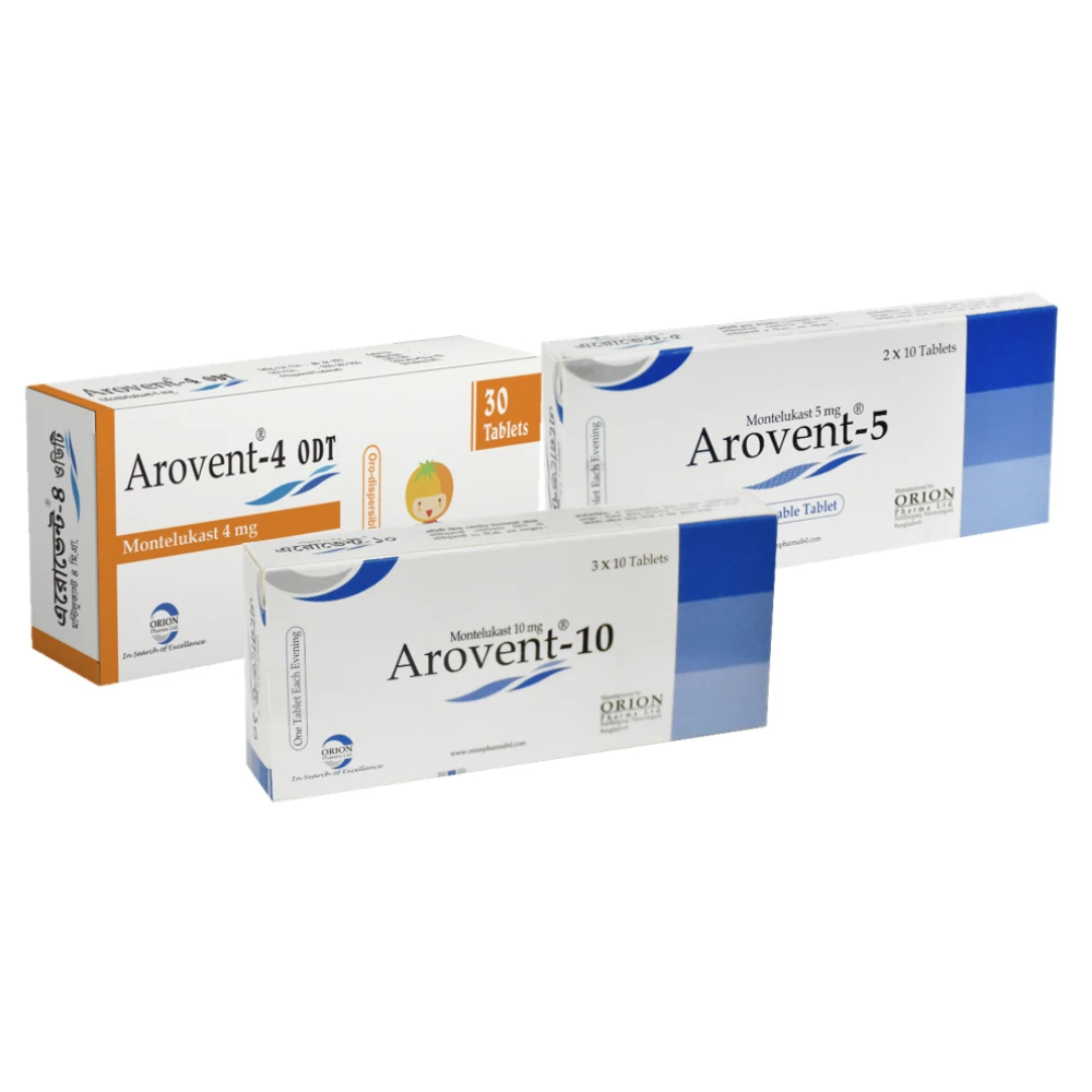 Arovent 4mg ODT Tablet