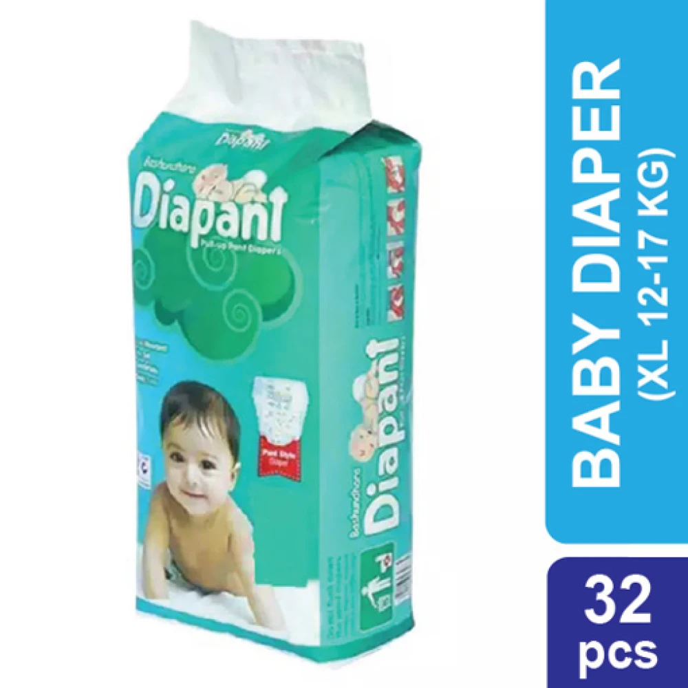 Bashundhara Diapant Baby Diaper XL (12-17kg) - 32 pcs