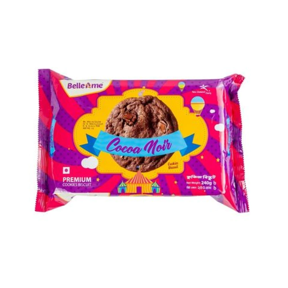 BelleAme Cocoa Noir Cookies Biscuit 240gm