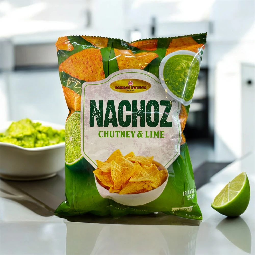 Bombay Sweets Nachoz Chutney & Lime Chips 30g
