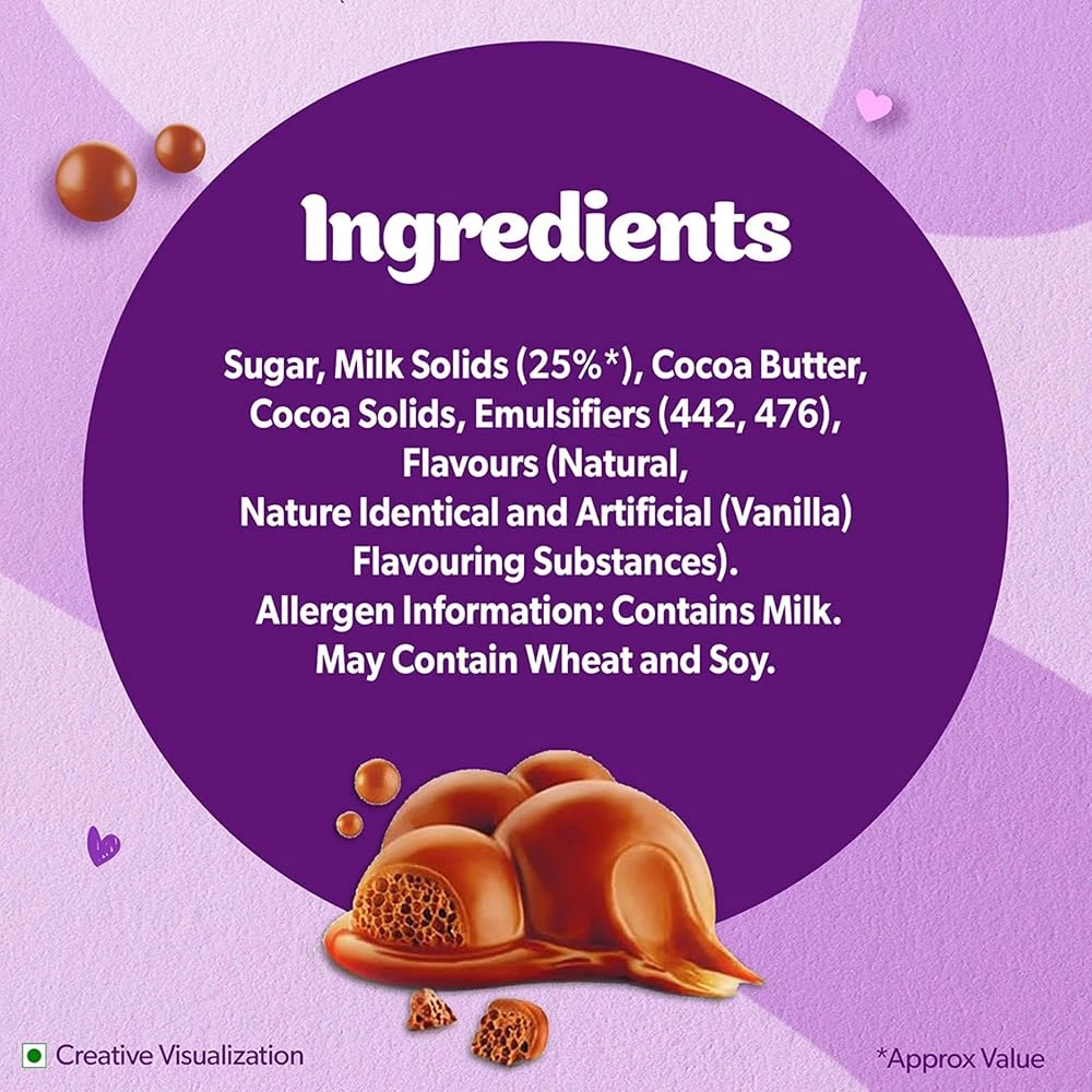 Cadbury Dairy Milk Silk Bubbly Chocolate 46g