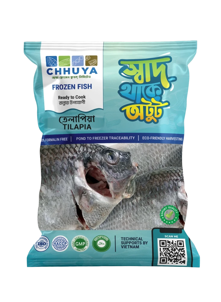 Chhuya Telapia Fish Whole Clean 800g