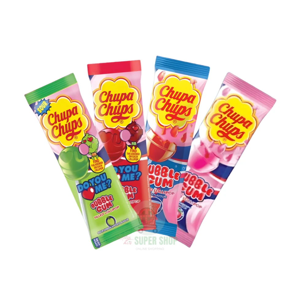 Chupa Chups Bubble Gum Filled Lollipop 12g