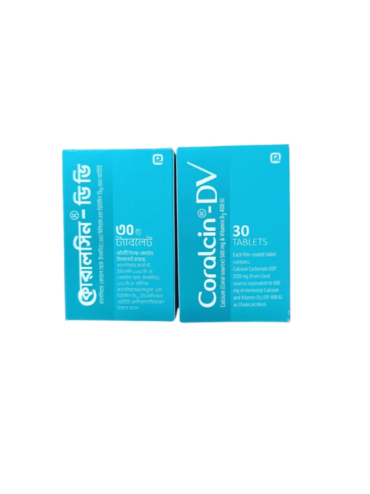 Coralcin-DV 500mg 400 IU Tablet