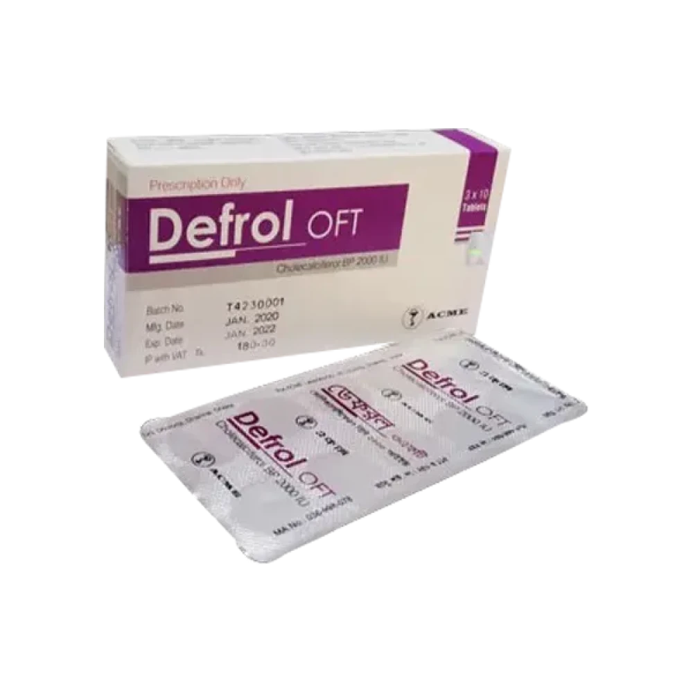 Defrol 2000 IU OFT Tablet