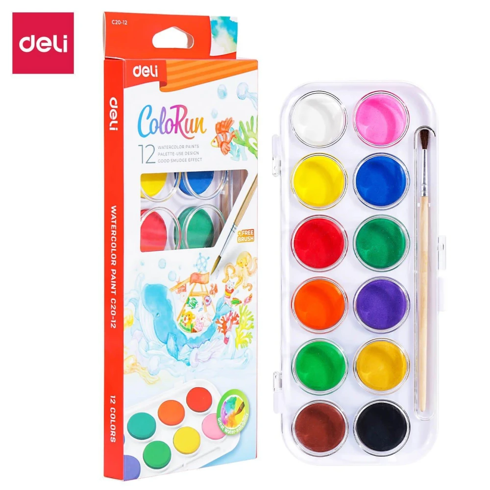 Deli Colorun Water Color 12 pcs