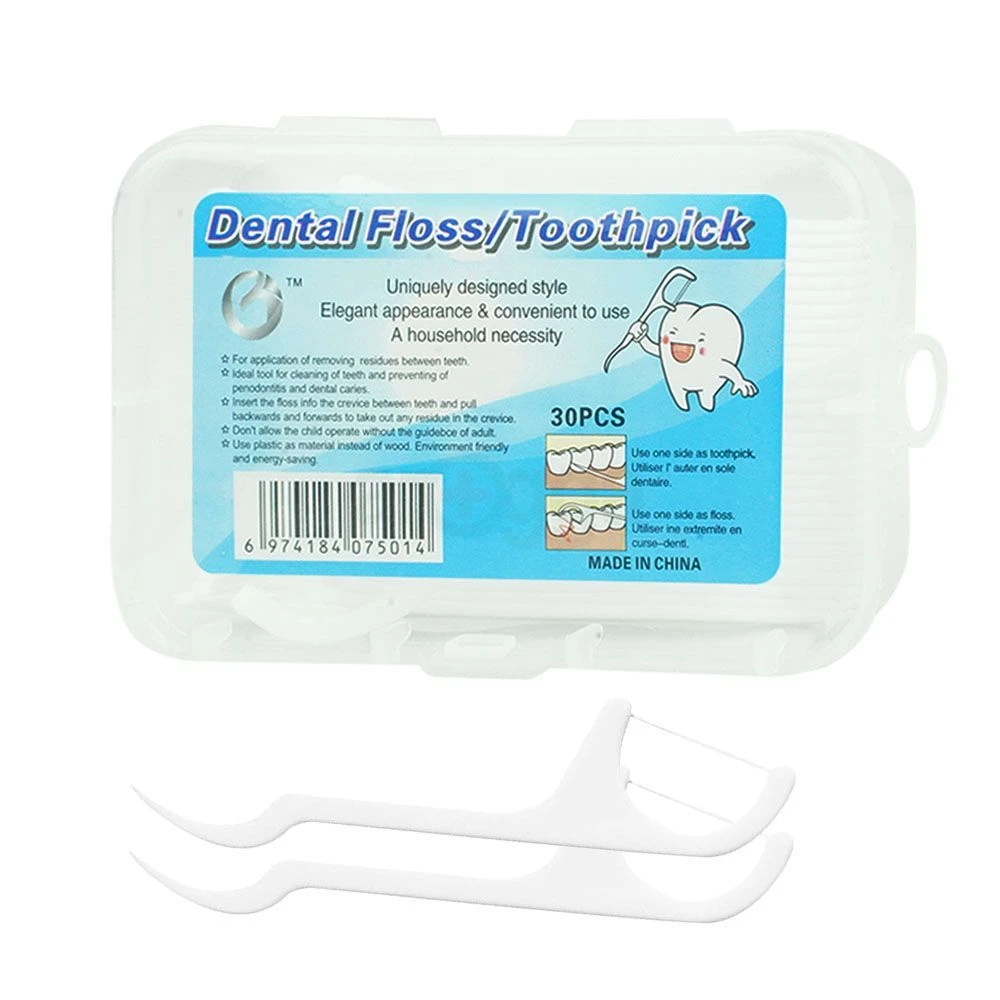 Dental Floss Toothpicks 30pcs