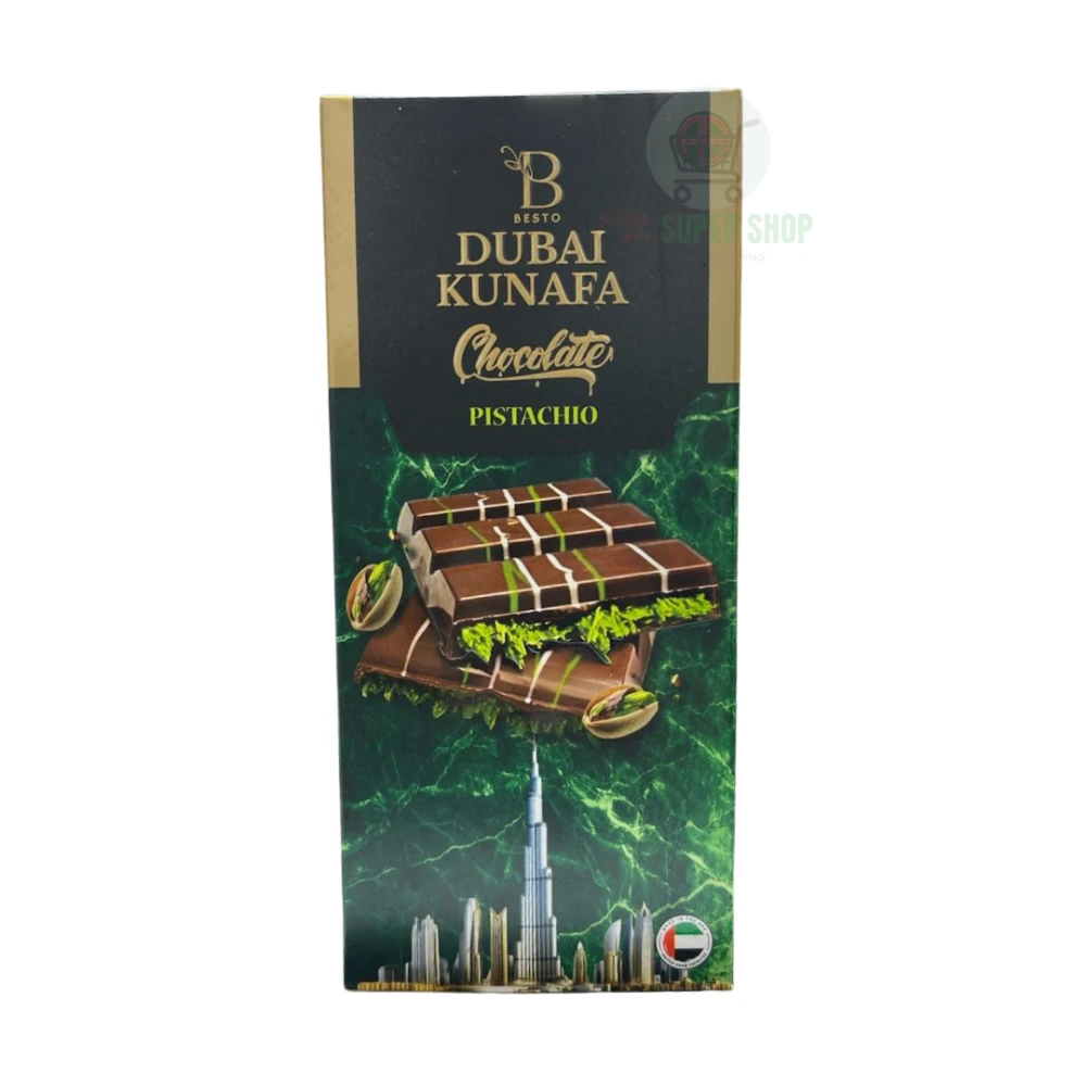 Dubai Kunafa Chocolate Pistachio 100gm