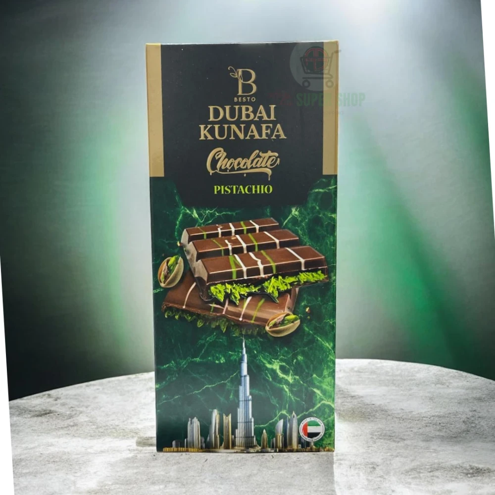 Dubai Kunafa Chocolate Pistachio 100gm
