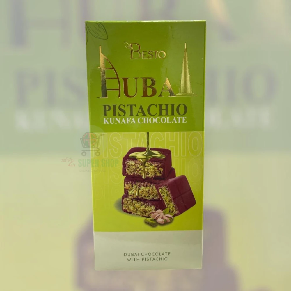 Dubai Pistachio Kunafa Chocolate 100gm