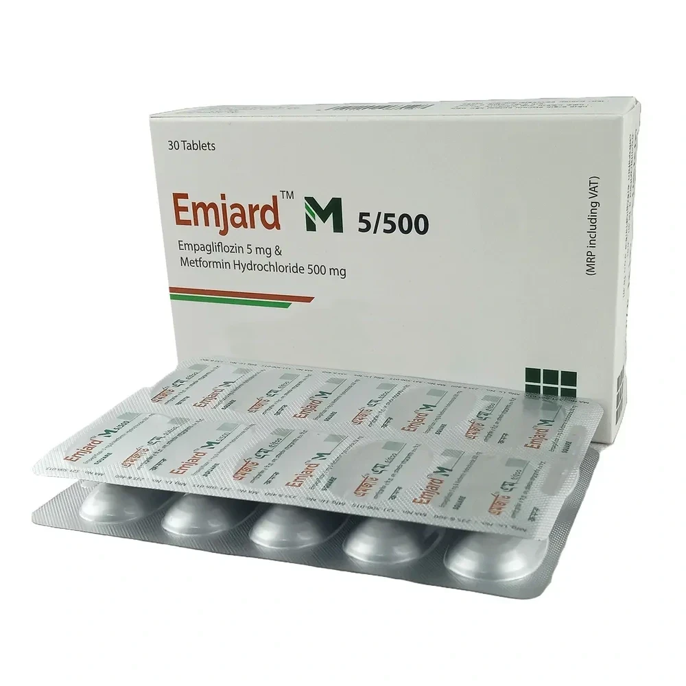 Emjard‑M 5 mg / 500 mg Tablet