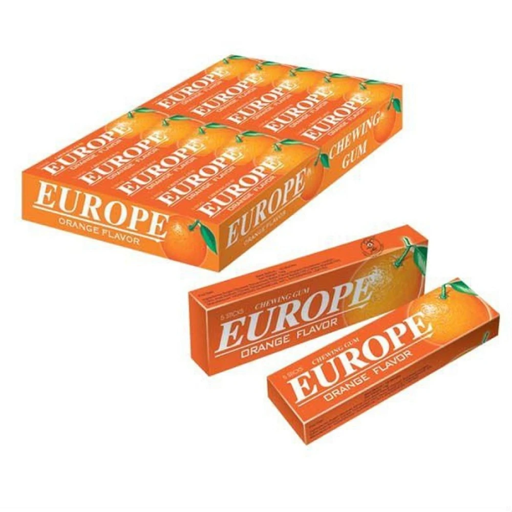 Europe Chewing Gum Orange Flavour 8g