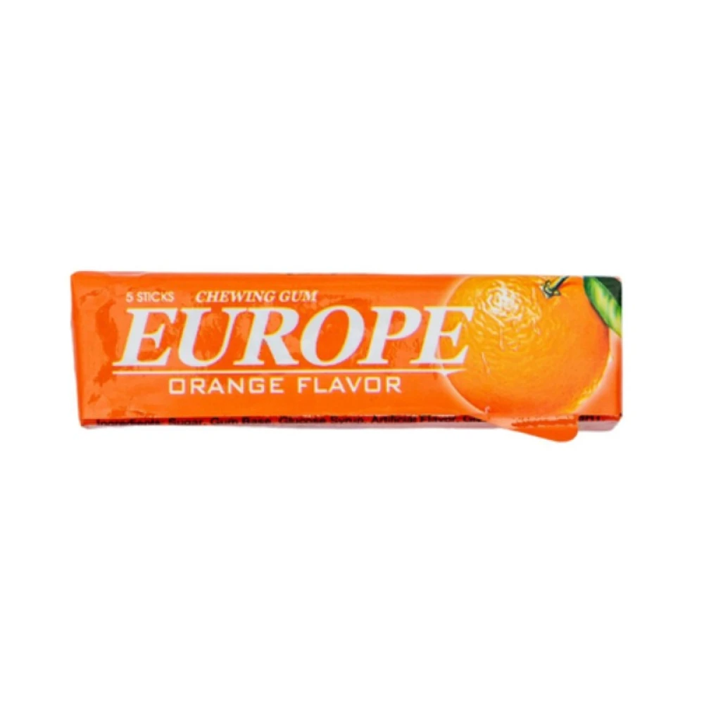 Europe Chewing Gum Orange Flavour 8g