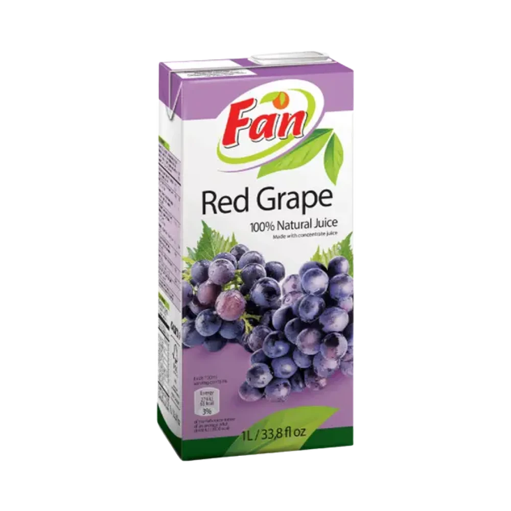 Fan red grape 100% natural juice 1L