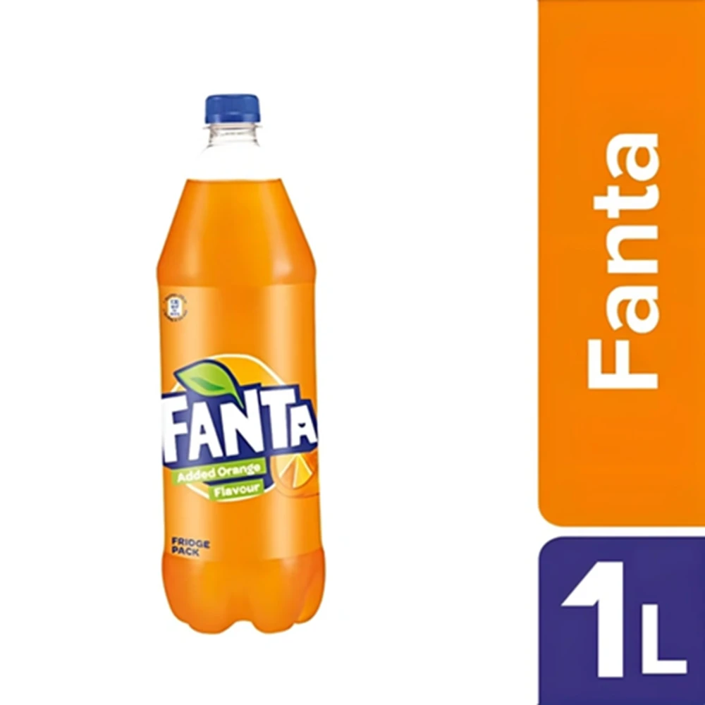 Fanta Soft Drink - Orange Flavoured 1L