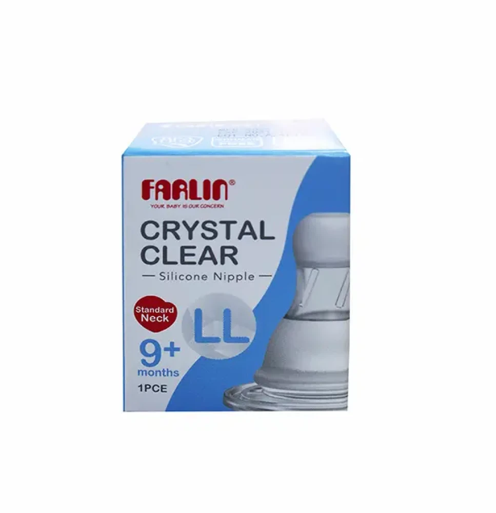 Farlin Crystal Clear Silicone Nipple L Size