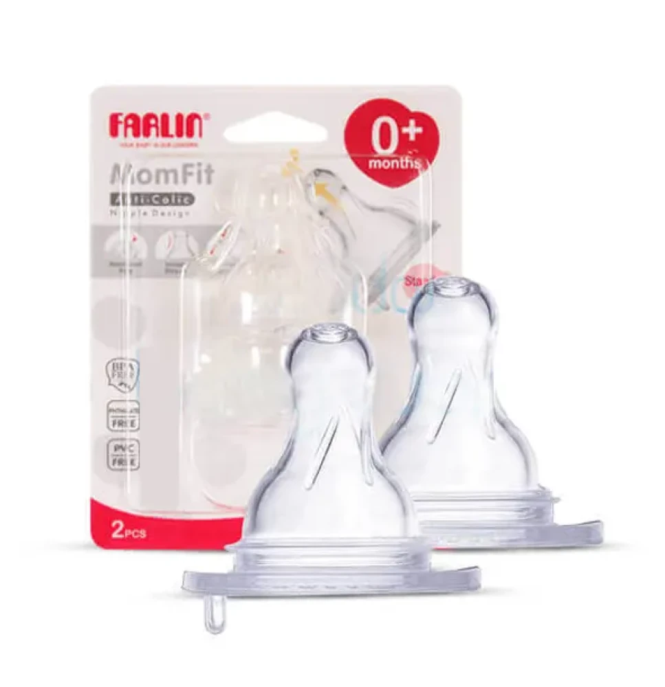 Farlin Momfit Anti-Colic Nipple Design 2pcs