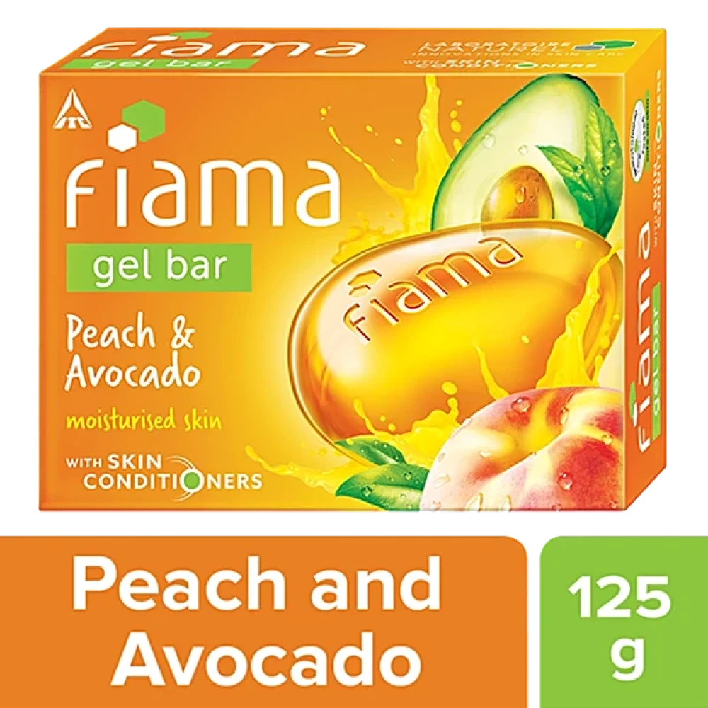 Fiama Peach & Avocado Gel Bar 125g