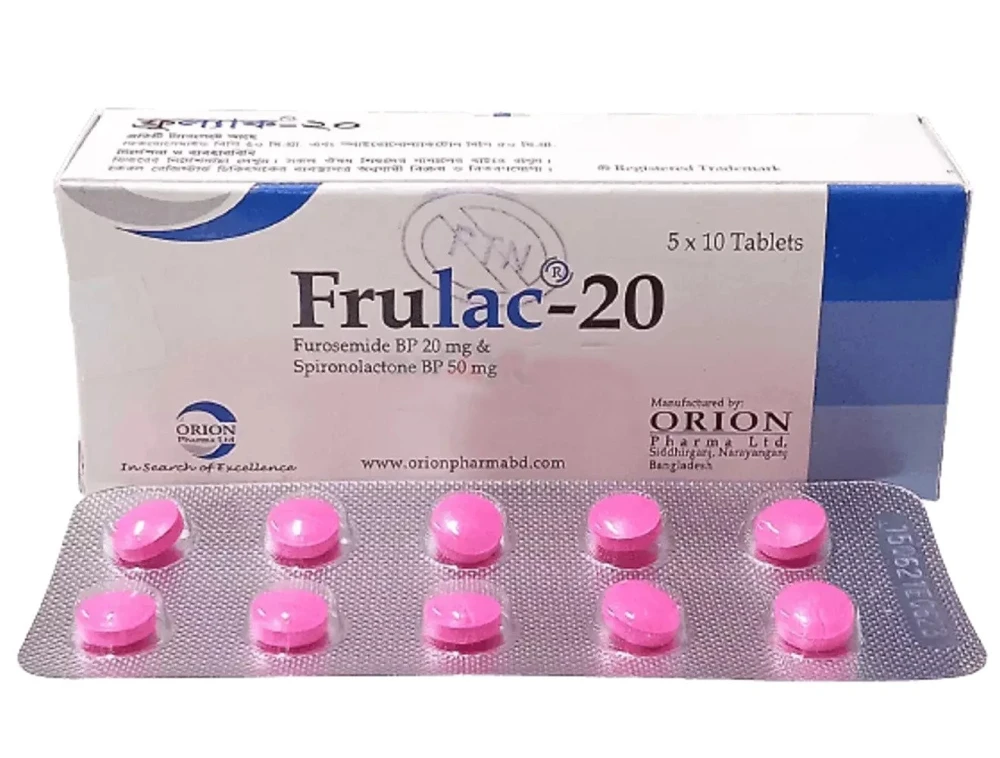Frulac 20mg+50mg Tablet