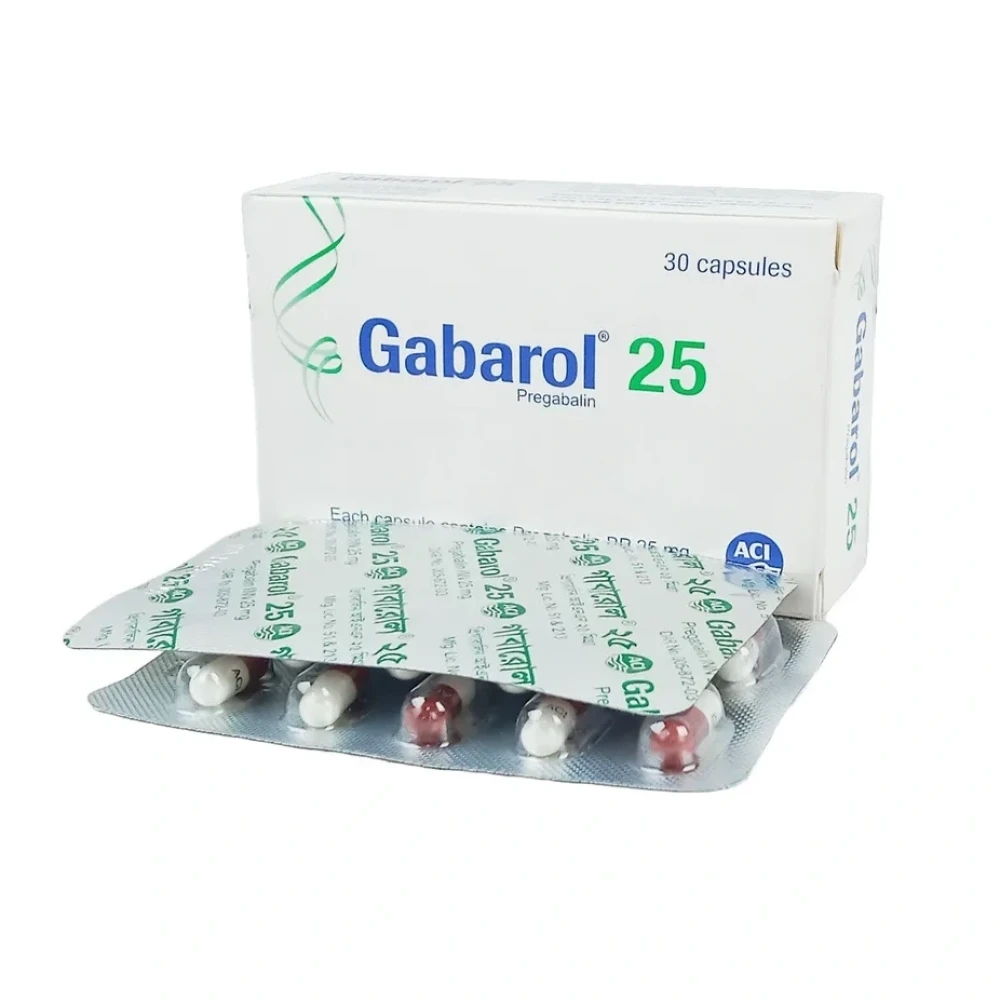 Gabarol 25mg Capsule (Gabapentin)