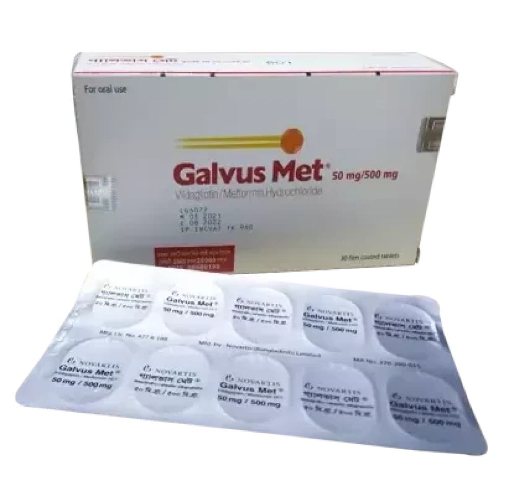 Galvus Met 50/500mg Tablet