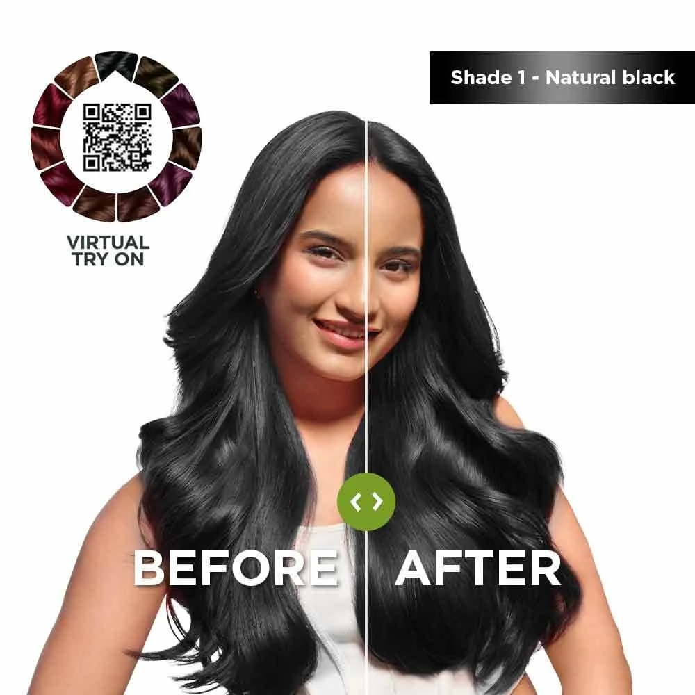 Garnier Color Naturals Shade 1 Natural Black Hair Color 70ml+60g