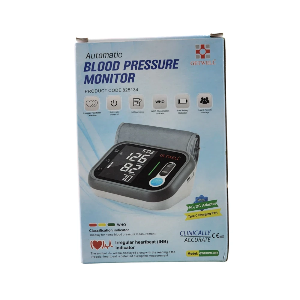 Getwell Automatic Blood Pressure Monitor 825134
