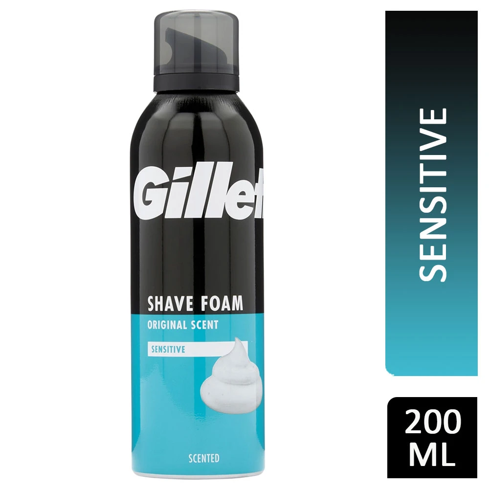 Gillette Shave Foam Original Scent Sensitive 200ml