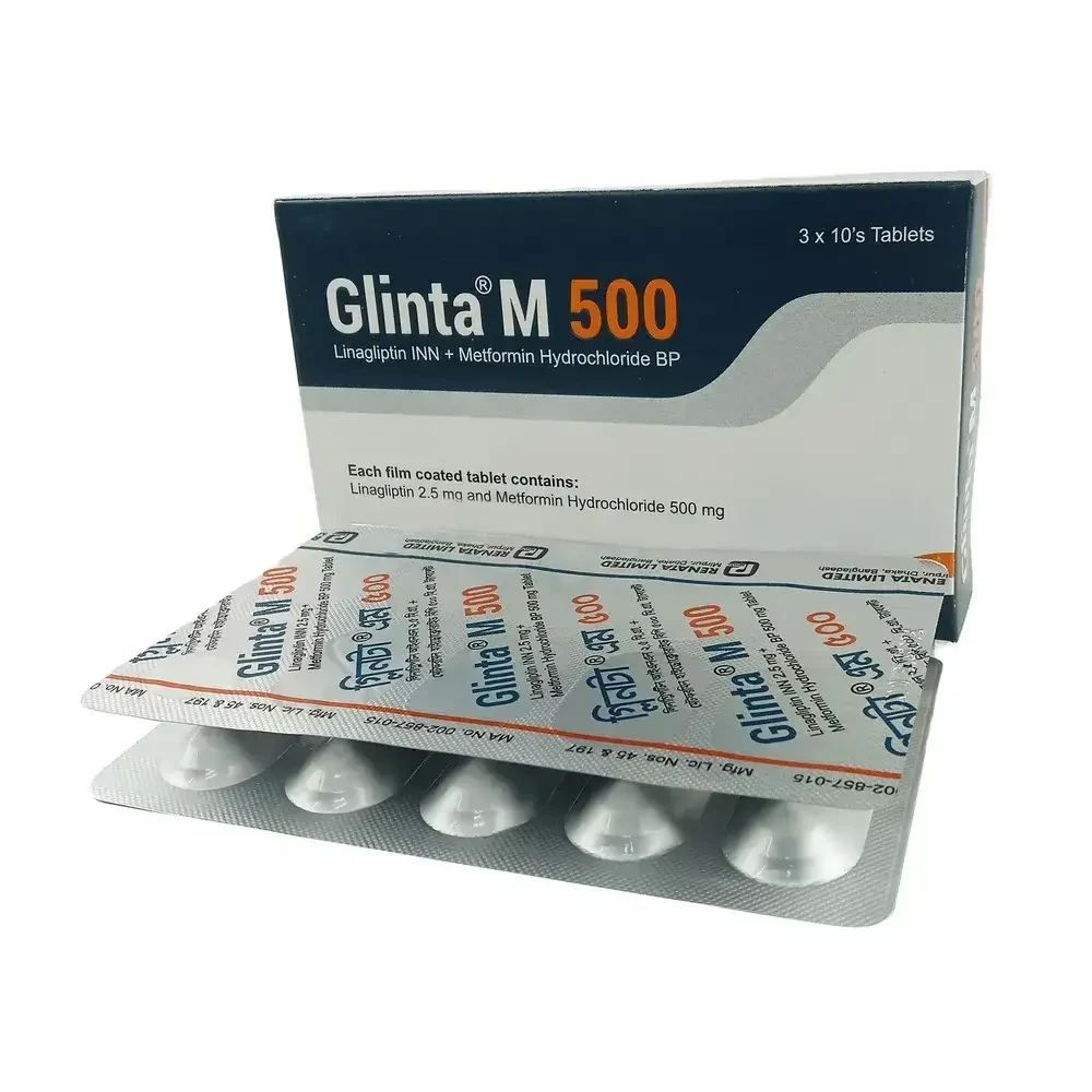 Glinta-M 2.5/500mg Tablet