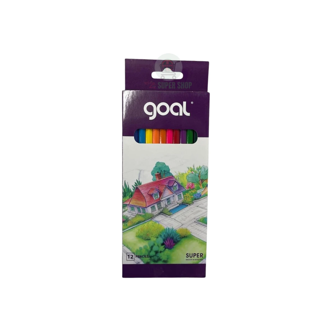 Goal Colour Pencil 12 Colours Large