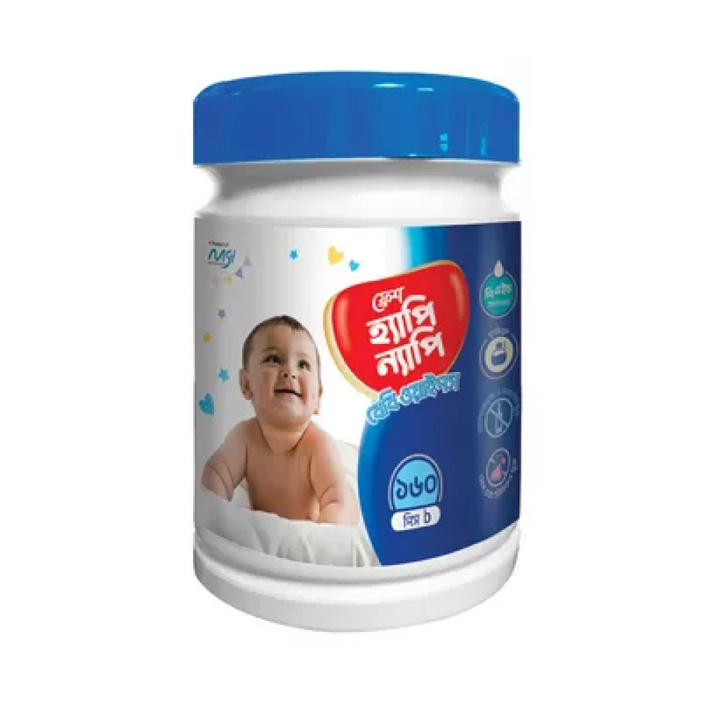Happy Nappy Baby Wipes Jar 160pcs