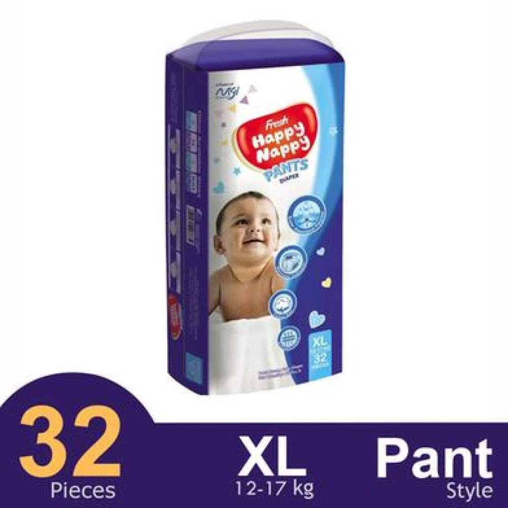 Happy Nappy XL Size (12-17kg) 32pcs