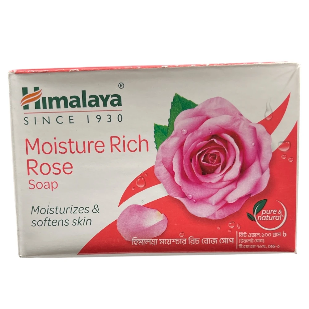 Himalaya Moisture Rich Rose Soap 100g