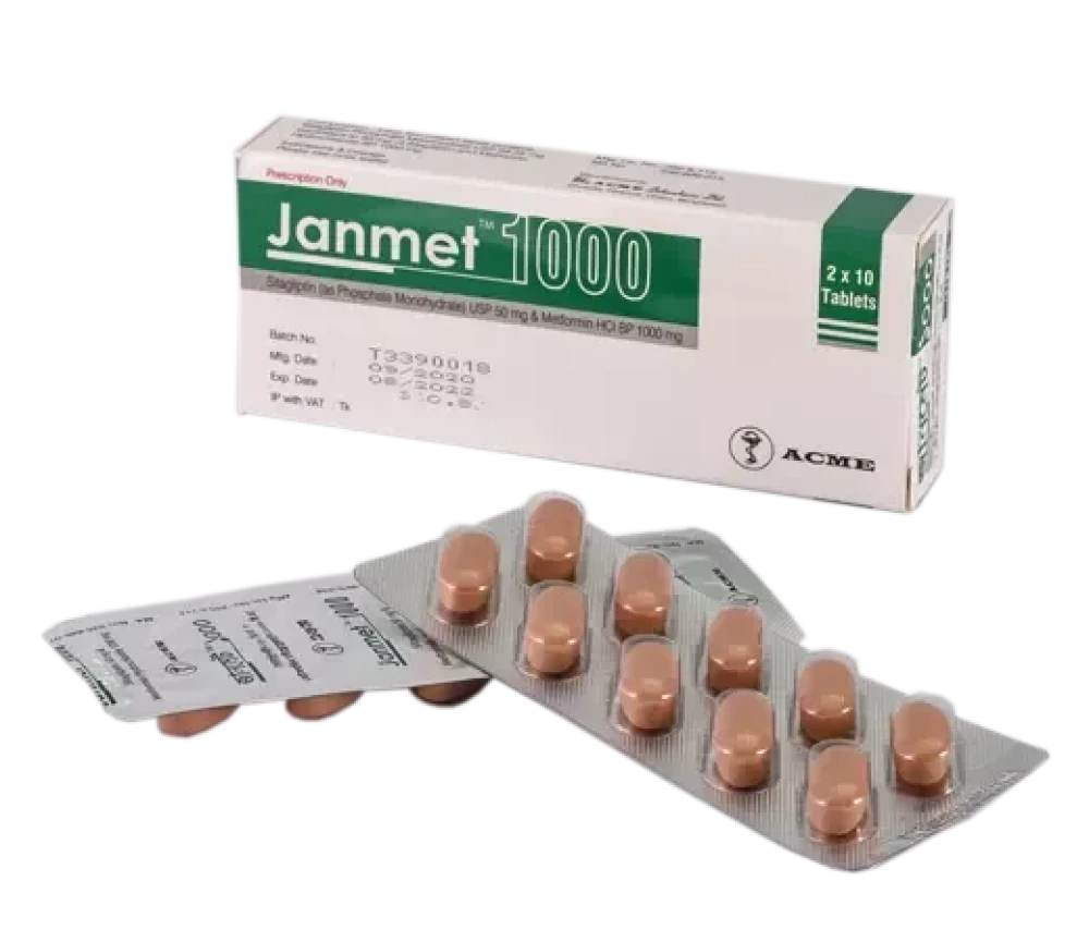 Janmet 1000mg Tablet