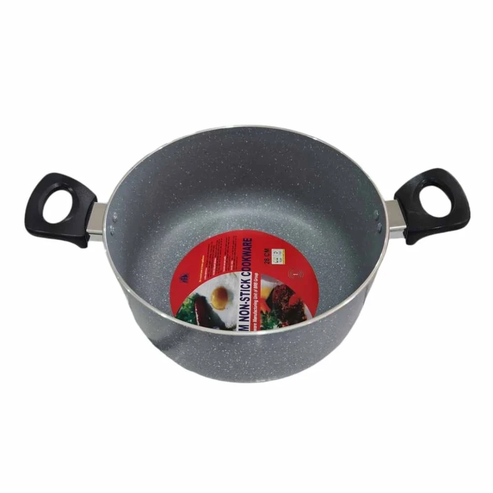 Kiam 22cm Casserole Marble Non-Stick 2Pcs Cookware Set