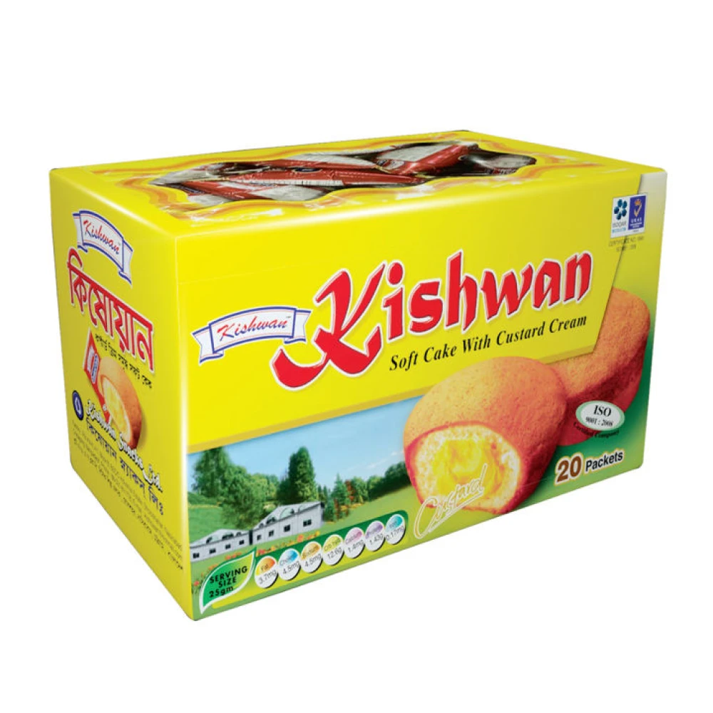 Kishwan Custard Cake Box 20pcs