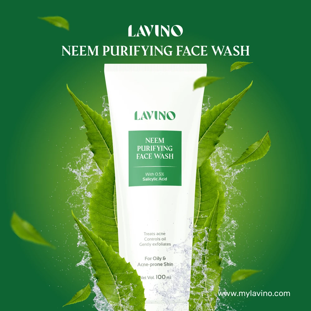 Lavino Neem Purifying Face Wash With 0.5% Salicylic Acid 100ml