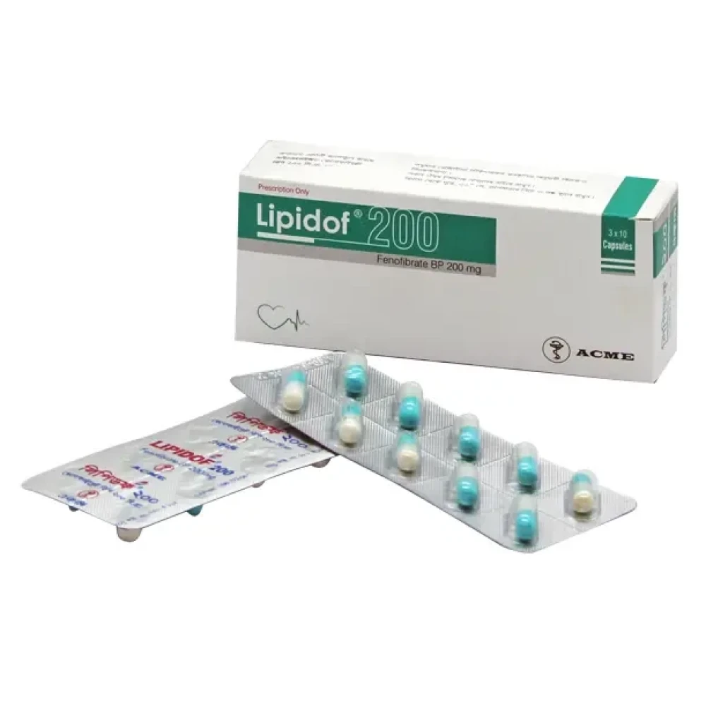 Lipidof 200mg Capsule