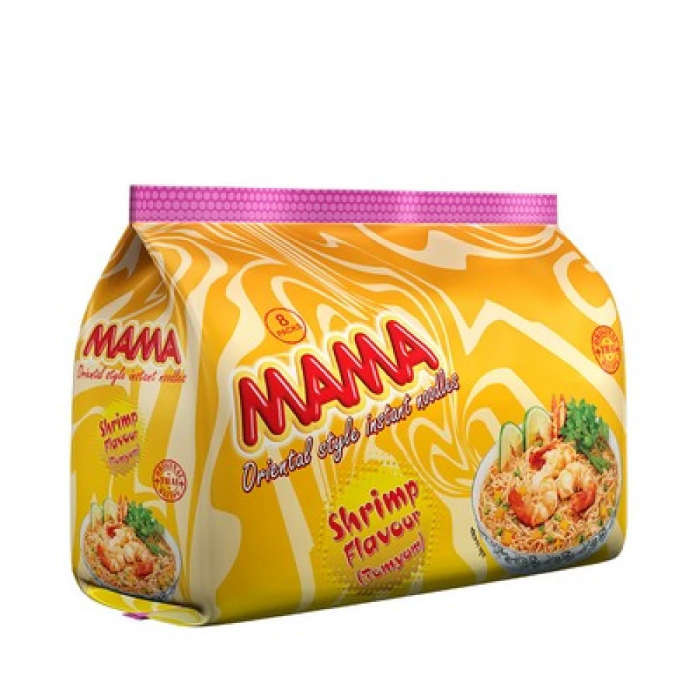 Mama Shrimp Flavour Noodles 8packs (496g)