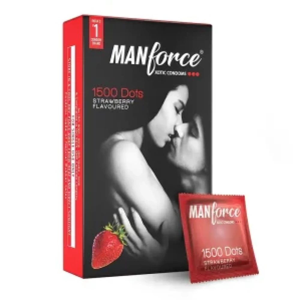 Manforce Strawberry Condoms 3pcs