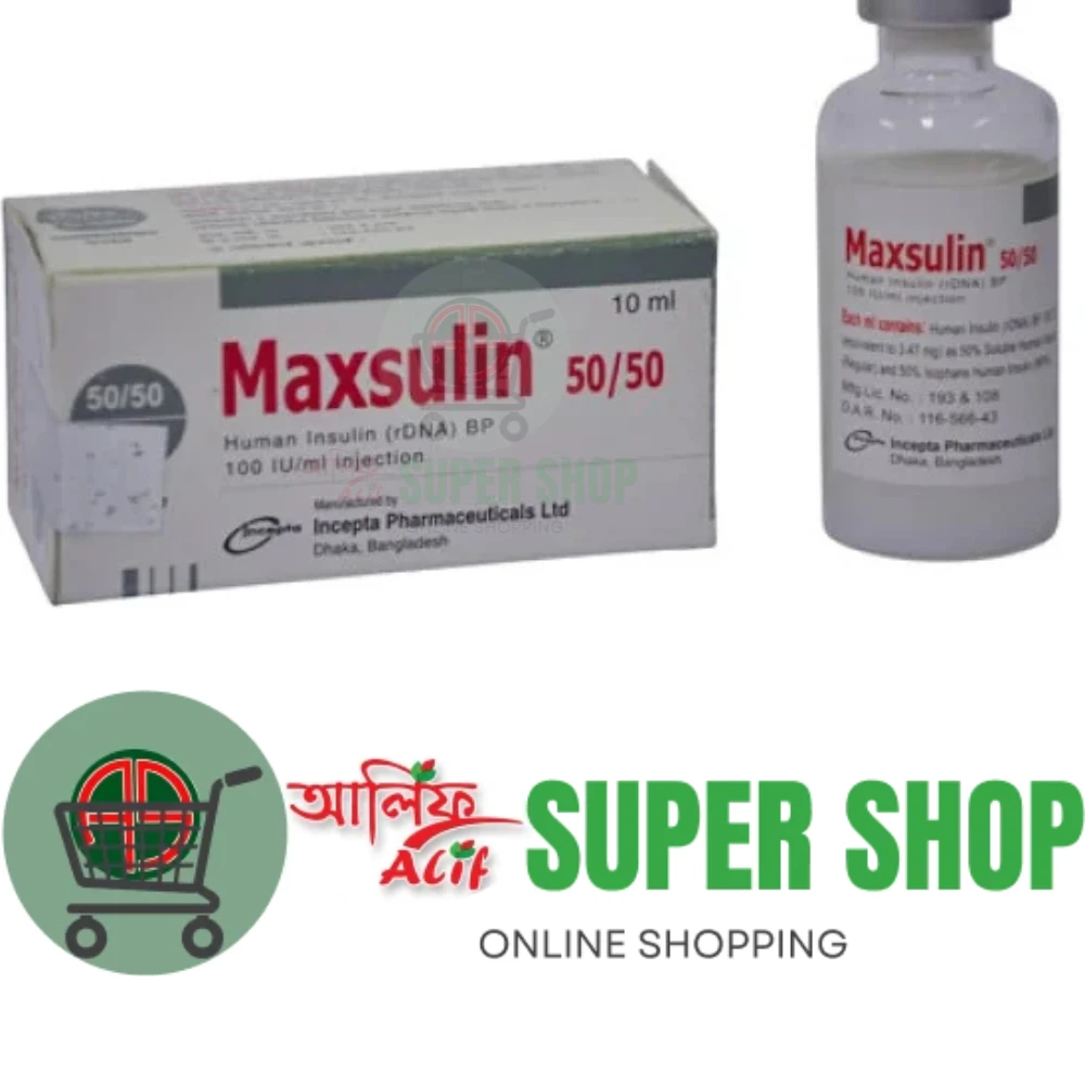 Maxsulin 50/50 Vial 100IU/ml Injection