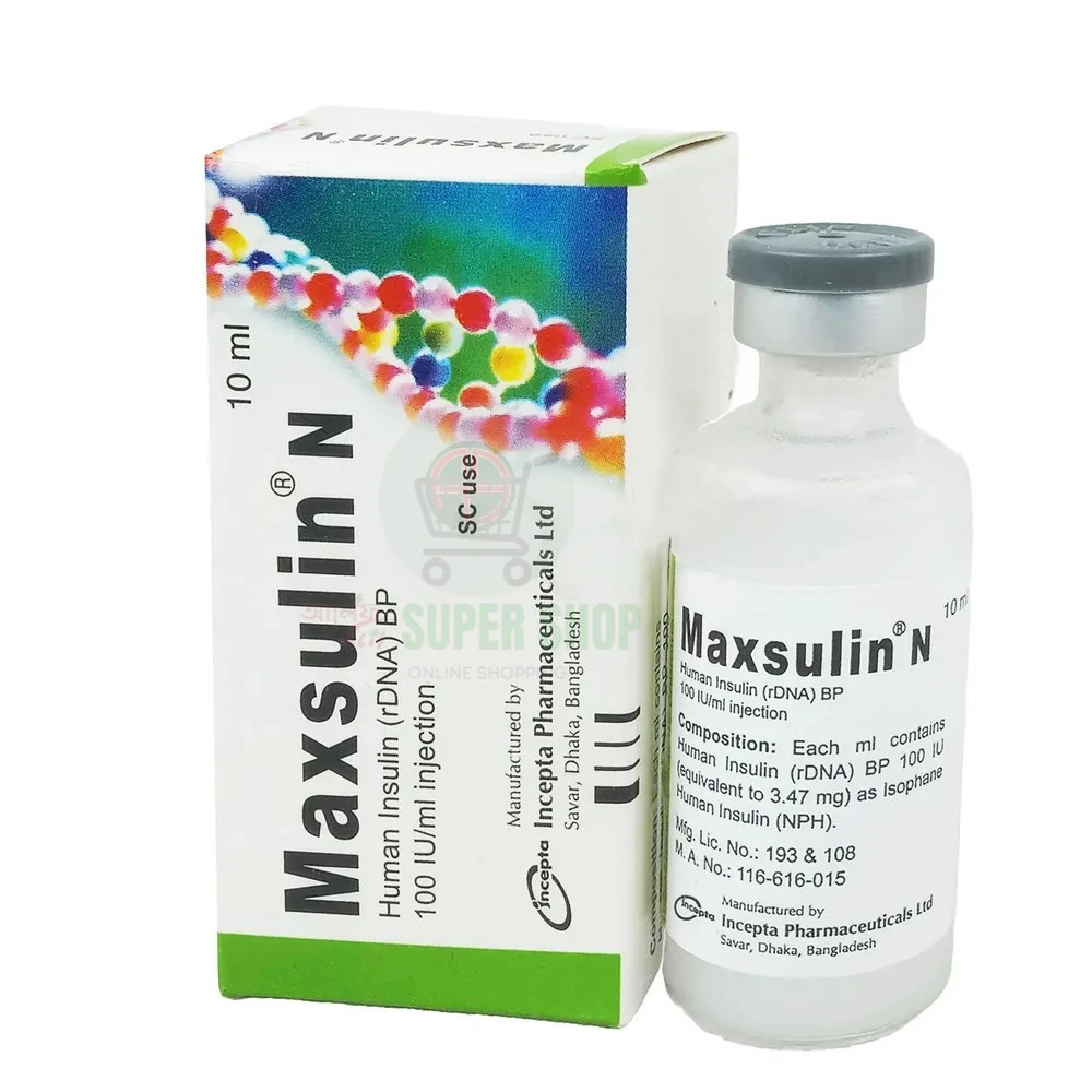 Maxsulin N 100IU Vial Injection