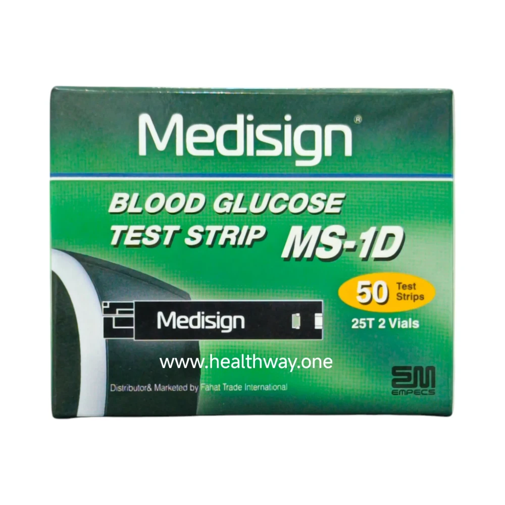 Medisign Blood Glucose Test Strip MS -1D 25 Pack
